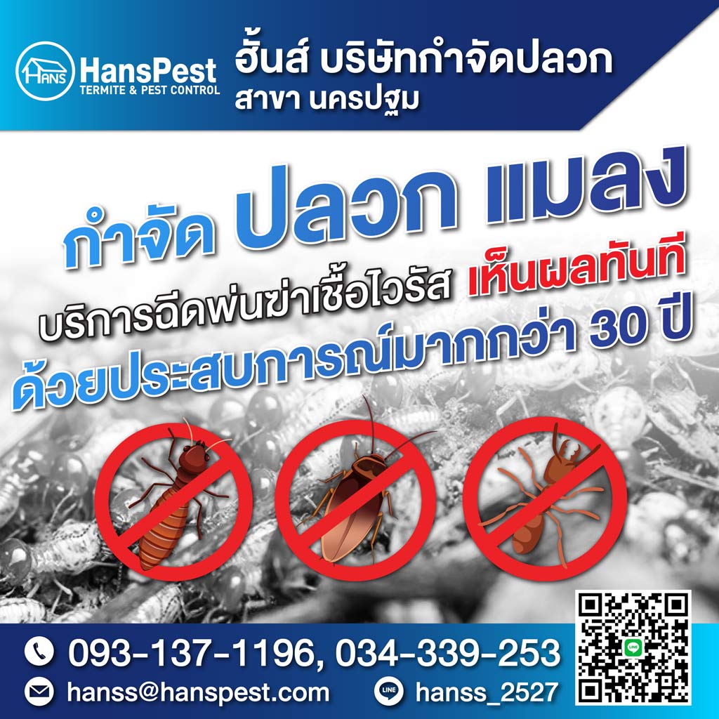 ฮั้นส์ กำจัดปลวก สาขานครปฐม
